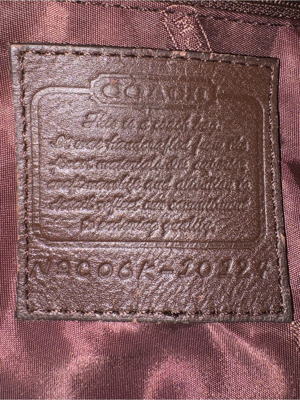 Coach Op Art Weekender Duffel Travel Bag Red Burgundy Brown Canvas F20124 - Picture 3 of 9